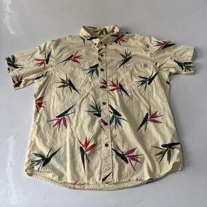 Roberta Oaks Hawaiian Shirt Birds of Paradise All Over Print Made in Hawaii, USA